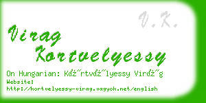 virag kortvelyessy business card